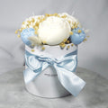 6 Flowers baby blue bouquet